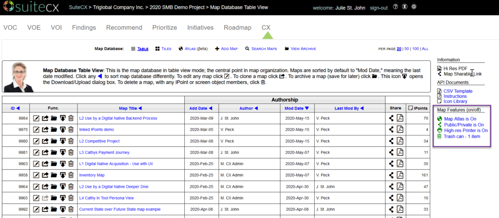 Map Database Archive