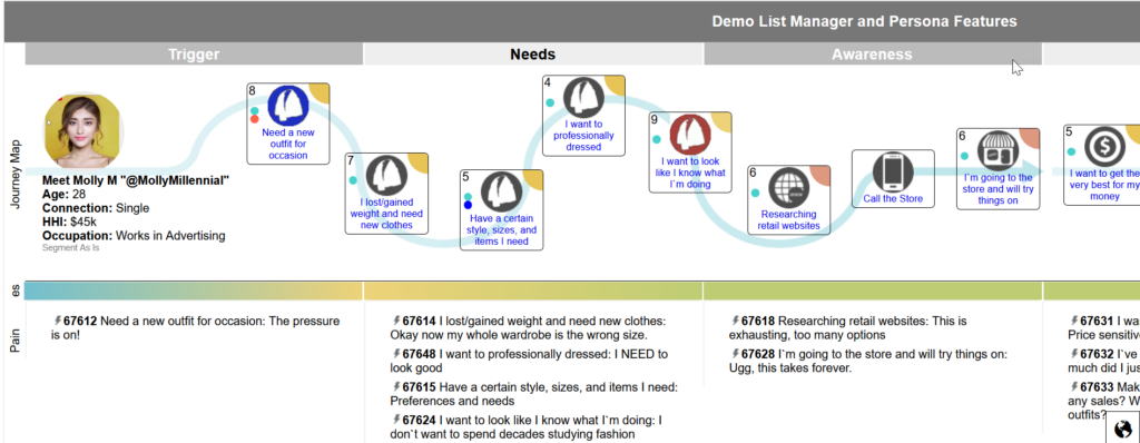 Demo List Manager and Persona Features